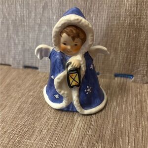 Goebel Christmas angel figurine vintage 1958 hand painted West German porcelain